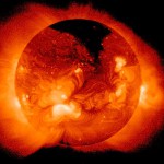 Solarni vetar Sunce u X spektru (koronarna rupa)