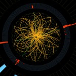 Novi rezultati ukazuju da čestica otkriven u CERN-u jeste Higsov bozon Jedan od događaja snimljenih na CMS detektoru u kome su registrovana četiri elektrona (teleni i crveni tragovi). Karakteristike ovog događaja odgovaraju modelu raspada Higsovog bozona.