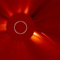 SOHO kamere snimile su ovu kometu na njenom putu "bez povratka" ka Suncu, jula 2011. godine (Credit: SOHO, ESA & NASA)