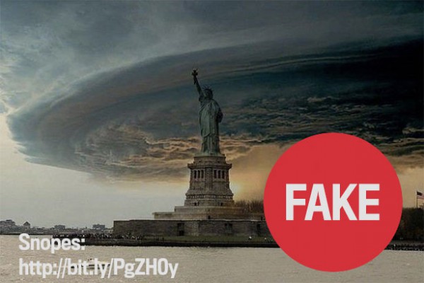 Jedna od fotografija koju ste možda videli na internetu. Ova fotografija nastala je mnogo pre uragana Sendi, malo Photoshopa čini čuda Uragan "Sendi" u slikama i brojevima 5