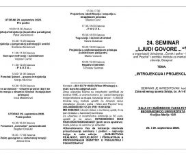 24. seminar “Ljudi govore…” 1 24. seminar “Ljudi govore…” 1