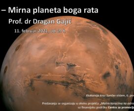 Predavanje: “Mars – Mirna planeta boga rata” 1 Predavanje: “Mars – Mirna planeta boga rata” 1